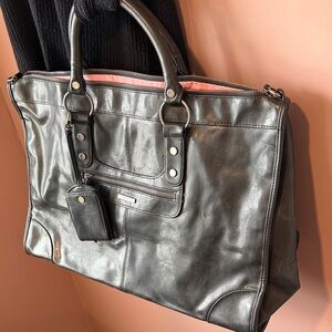 Vintage Victoria’s Secret Black Leather Bag